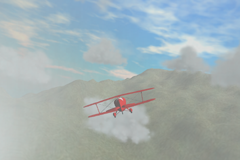 Airplane In Clouds 2